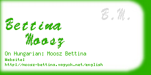 bettina moosz business card